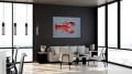 Nowoczesny Niebiesko Czerwony Dywan - POP LOBSTER STEAM RED 9389 Louis de Poortere  różne warianty 