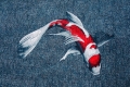 Nowoczesny Zielony Dywan - POP KOI JAPANESE POND 9390 Louis de Poortere  różne warianty  