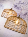 LAMPA WISZĄCA BORNEO BAMBUSOWA, OKRĄGŁA, PODWÓJNY ABAŻUR, ROZMIAR L	GOOD&MOJO