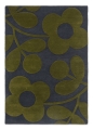 Granatowo Zielony Dywan w Kwiaty - SPRIG STEM MARINE 63908 Louis de Poortere  różne warianty 
