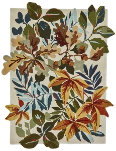 Dywan Kolorowy z Roślinnym Wzorem - ROBIN'S WOOD RUSSET BROWN 146501 Louis de Poortere  różne warianty 