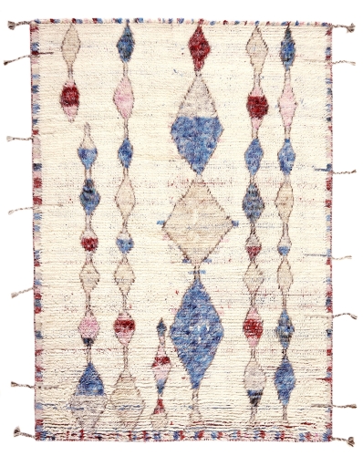 Marokański Dywan Beżowo Niebieski - TRIBE IVORY BLUE Louis de Poortere  różne warianty 