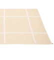 DYWAN ADA PAPPELINA - CREAM / WHITE METALLIC