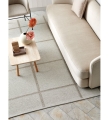 DYWAN ADA PAPPELINA - CREAM / WHITE METALLIC