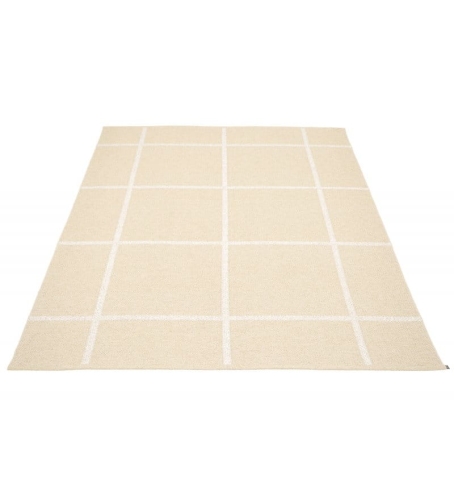 DYWAN ADA PAPPELINA - CREAM / WHITE METALLIC