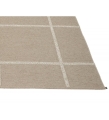 DYWAN ADA PAPPELINA - DARK LINEN / STONE METALLIC