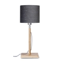 LAMPA STOŁOWA FUJI BAMBUSOWA PODSTAWA, LNIANY ABAŻUR, WIELE KOLORÓW	- IT'S ABOUT ROMI