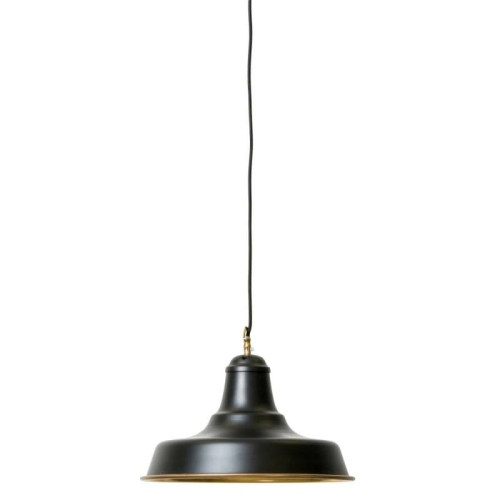 LAKIEROWANA LAMPA WISZĄCA YORK CZARNA/MOSIĄDZ watt&VEKE - 2 ostatnie sztuki!