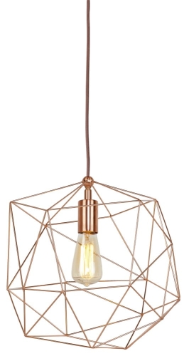 HANGING LAMP IRON THREAD COPENHAGEN DIA.35XH.36CM, COPPER	- IT'S ABOUT ROMI