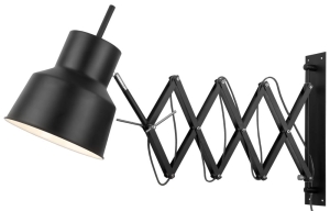 LAMPA ŚCIENNA BELFAST ŻELAZNA/ H:42, L:50-90CM, CZARNY MATT	- IT'S ABOUT ROMI