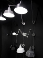Lampa ścienna z ramieniem CHICAGO szara It's About RoMi