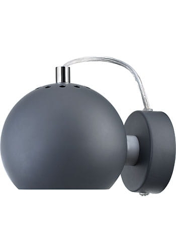 Lampa kinkiet BALL WALL MAT ciemno szary mat FRANDSEN
