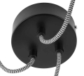 LAMPA WISZĄCA AMAZON, POTRÓJNY ABAŻUR, CZARNA, ROZMIAR L	GOOD&MOJO
