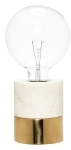 Lampa stołowa marmurowo-mosiężna Hubsch ostatnie sztuki!