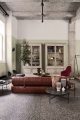 Stolik TS table S Glass / Marble średnica 40cm GUBI
