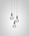 Frosted Crystal Bulb & Pendant Chrome Lee Broom 
