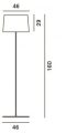 Lampa podłogowa TWIGGY LETTURA Foscarini