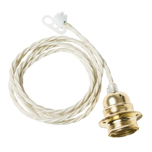 Przewód biały z oprawą w zestawie Twisted Watt & Veke