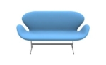 Sofa SWAN 3321 FRITZ HANSEN tapicerka DIVINA