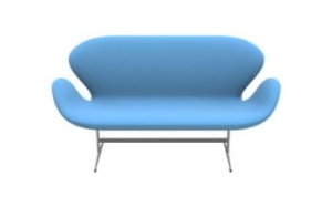 Sofa SWAN 3321 FRITZ HANSEN tapicerka DIVINA