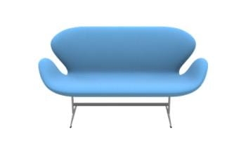Sofa SWAN 3321 FRITZ HANSEN tapicerka DIVINA
