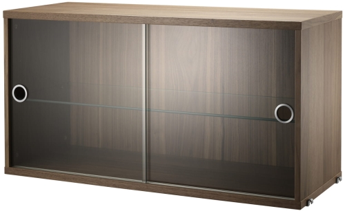 Display Cabinet String  Furniture walnut szer 78cm 