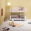 Łóżko pietrowe Mini+ low bunk Wood WHITE/OAK Oliver Furniture