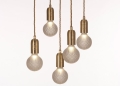 Frosted Crystal Bulb Chandelier Lee Broom