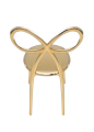 KRZESŁO RIBBON METALOWE ZŁOTE	- QEEBOO
