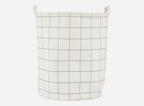 Kosz w czarną kratkę House Doctor