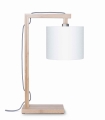 LAMPA STOŁOWA HIMALAYA BAMBUSOWA PODSTAWA, LNIANY ABAŻUR, WIELE KOLORÓW	- IT'S ABOUT ROMI