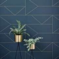 Tapeta Lines dark blue Ferm Living   