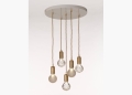 Clear & Frosted Crystal Bulb Chandelier Lee Broom
