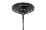 Rozeta metalowa sufitowa Zangra 015 czarna