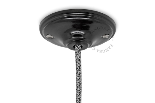 Rozeta metalowa sufitowa Zangra 015 czarna