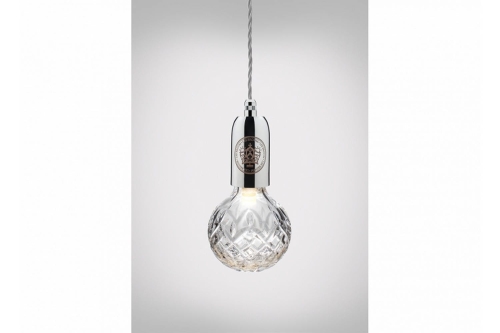 Frosted Crystal Bulb & Pendant Chrome Lee Broom 