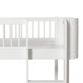 Łóżko  Mini +  low loft bed white Oliver Furniture
