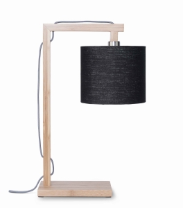 LAMPA STOŁOWA HIMALAYA BAMBUSOWA PODSTAWA, LNIANY ABAŻUR, WIELE KOLORÓW	- IT'S ABOUT ROMI