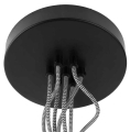 LAMPA WISZĄCA AMAZON, 7 ABAŻURÓW, CZARNA, ROZMIAR S GOOD&MOJO