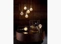 Clear & Frosted Crystal Bulb Chandelier Lee Broom