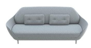 Sofa FAVN JH3 FRITZ HANSEN tapicerka HALLINGDAL