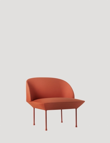 Oslo Lounge Chair Muuto fotel pomarańczowy