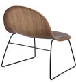 GUBI fotel GUBI 3D sledge base orzech amerykański
