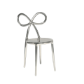 KRZESŁO RIBBON METALOWE SREBRNE	- QEEBOO
