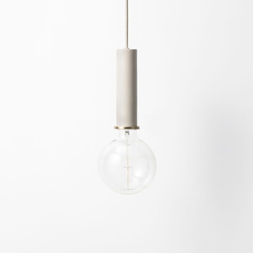 Zawieszenie Collect długie Socket Light Grey Ferm Living 